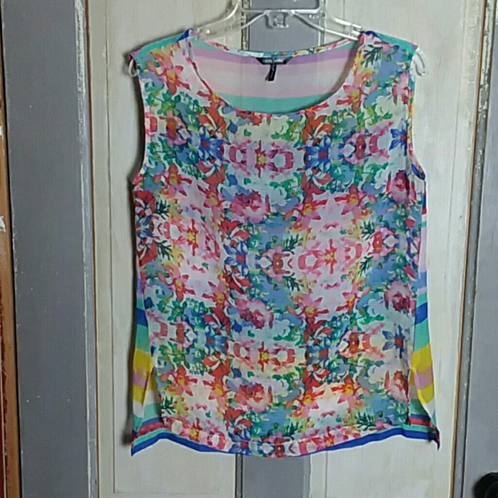 Daisy Fuentes Sheer Tank Top